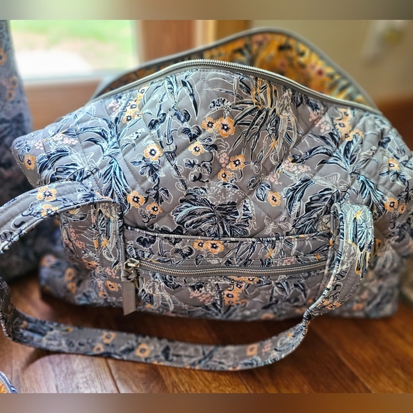 Vera Bradley 4 PIECE SET Rain Forest Toile Travel Bag - Picture 2 of 16